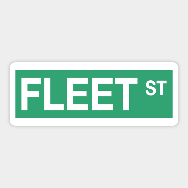 Fleet Street - Sweeney Todd Green Sticker by byebyesally